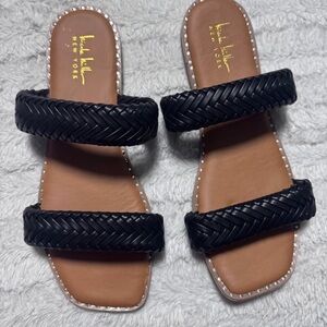Black Braided Sandals
